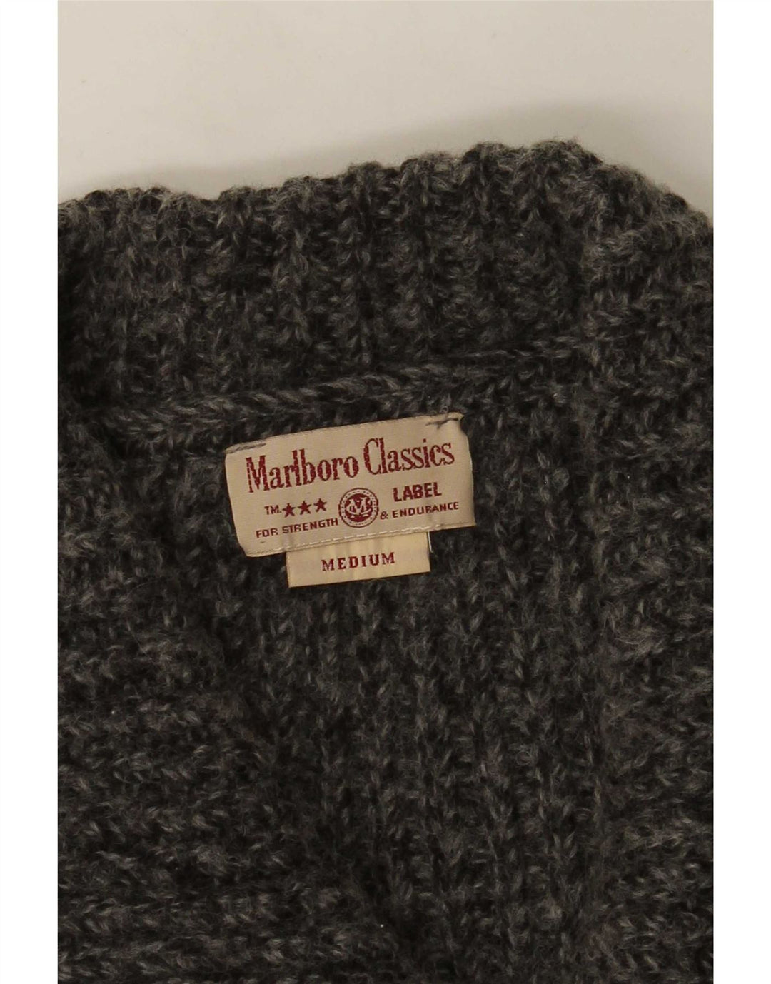 Maglione cardigan corto da donna Marlboro Classics UK 14 Grigio medio screziato