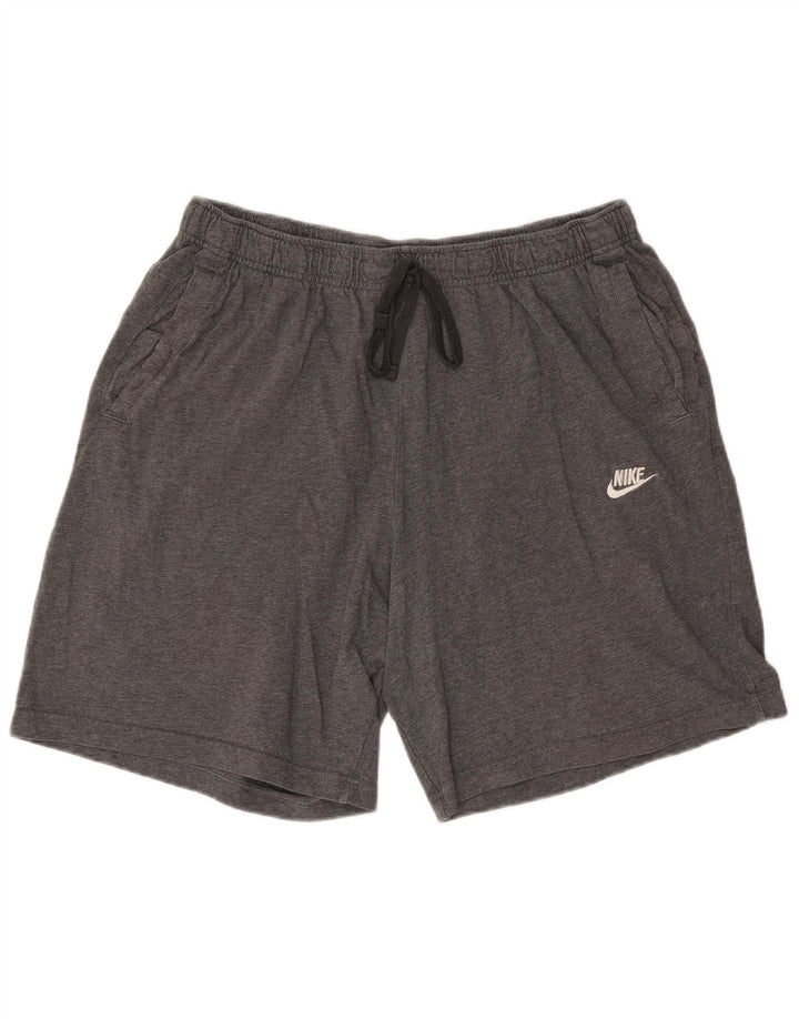 Pantaloncini sportivi Nike da uomo XL in cotone chiazzato grigio