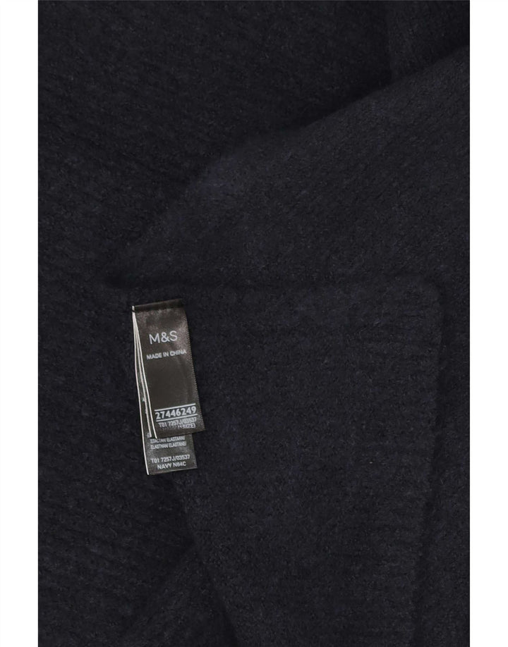 Maglione poncho da donna Marks & Spencer taglia unica poliestere blu navy