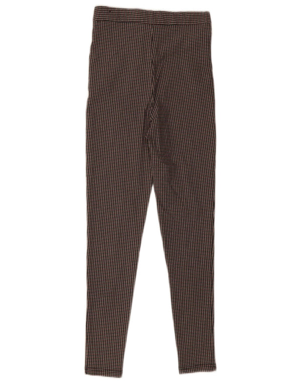 Pantaloni chino skinny da donna Zara XS W24 L28 pied de poule multicolore