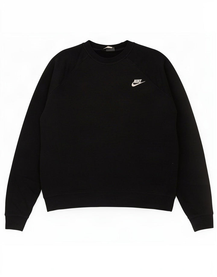 Felpa da donna Nike Jumper UK 14 Medium Black Cotton