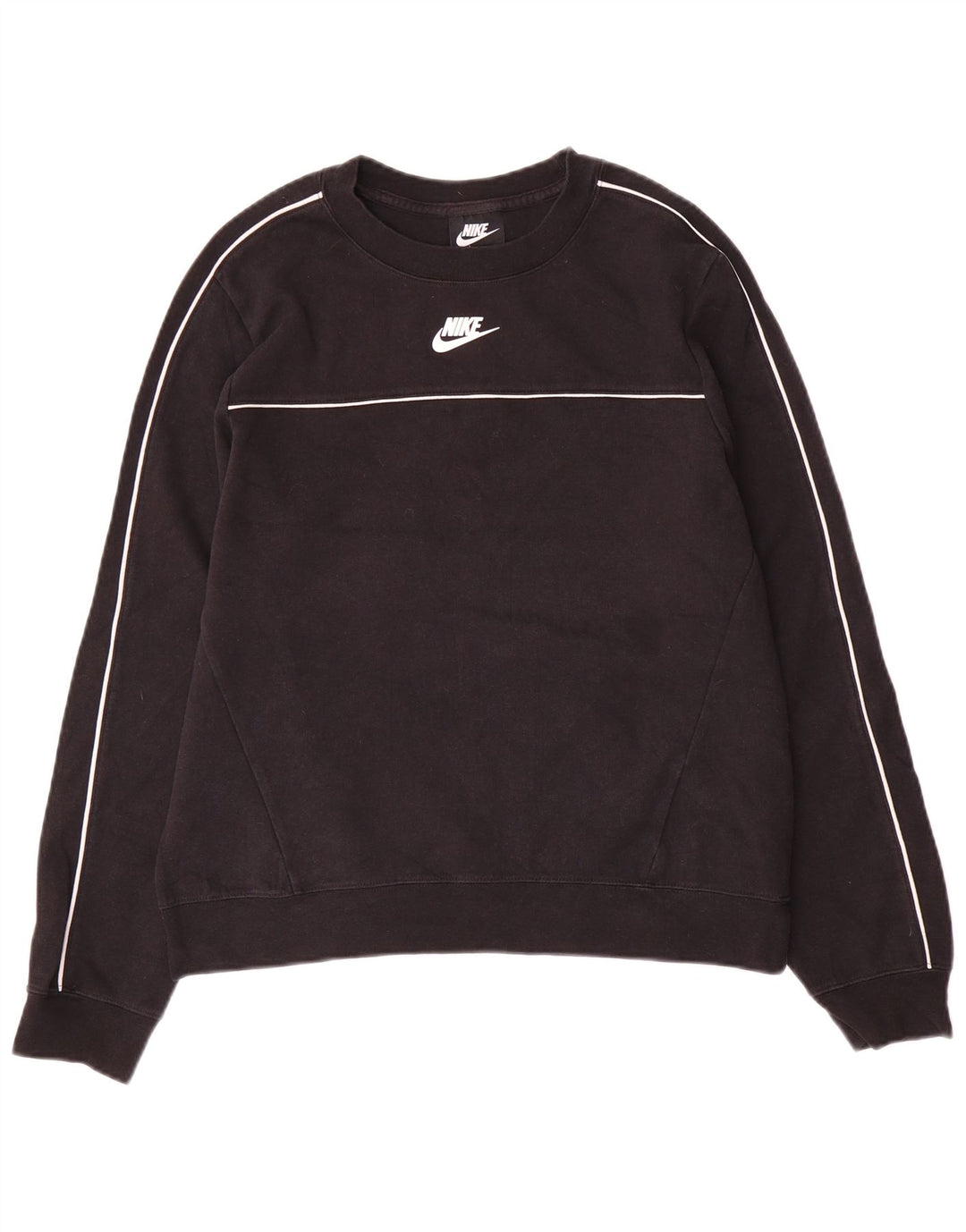 Felpa da donna Nike Jumper UK 14 Medium Black Cotton