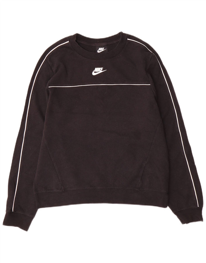 Felpa da donna Nike Jumper UK 14 Medium Black Cotton