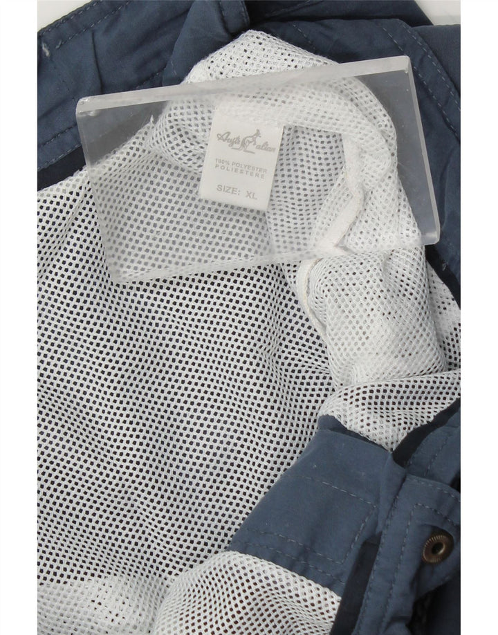 AUSTRALIAN L'ALPINA Pantaloncini sportivi grafici da uomo XL poliestere blu navy