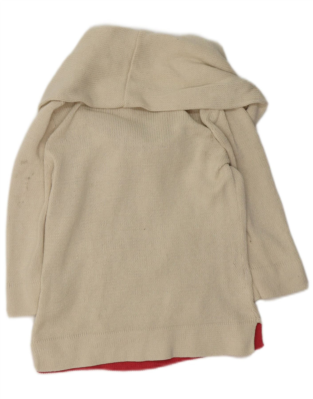 Maglione maglione con collo a scialle da donna Joules UK 8 piccolo bianco sporco