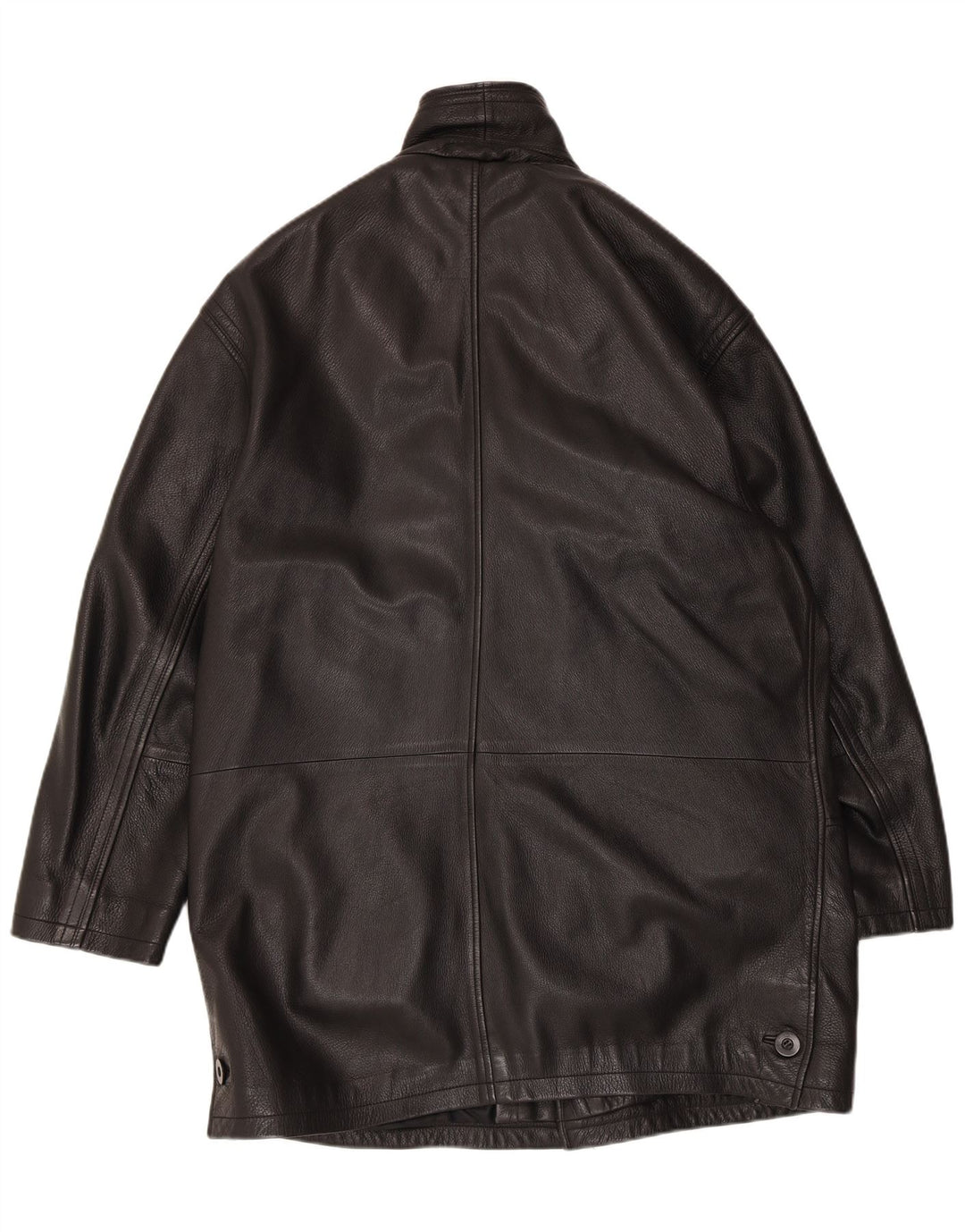 Giacca in pelle vintage da uomo vestibilità regolare UK 40 grande nera