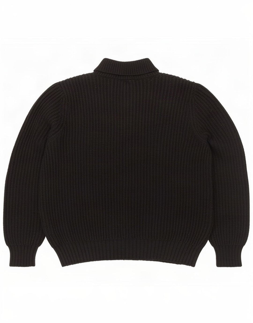 Maglione cardigan vintage da donna IT 52 2XL Nero