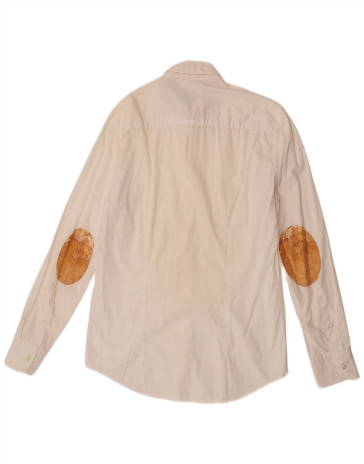 ALVIERO MARTINI Camicia Uomo Medium White Colourblock