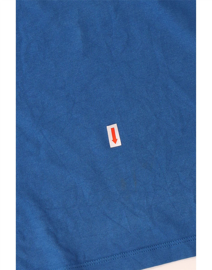 T-shirt grafica da donna Jack Wolfskin Top UK 22/24 2XL cotone blu