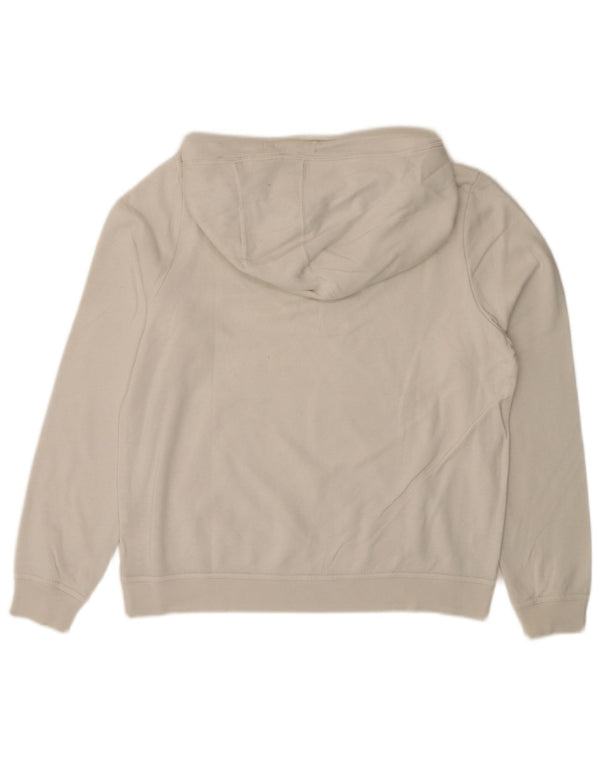 Maglione con cappuccio grafico da donna NIKE UK 14 cotone bianco medio