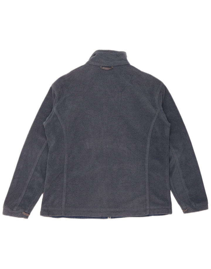 Giacca in pile fodera da donna Columbia UK 16 grande poliestere blu navy