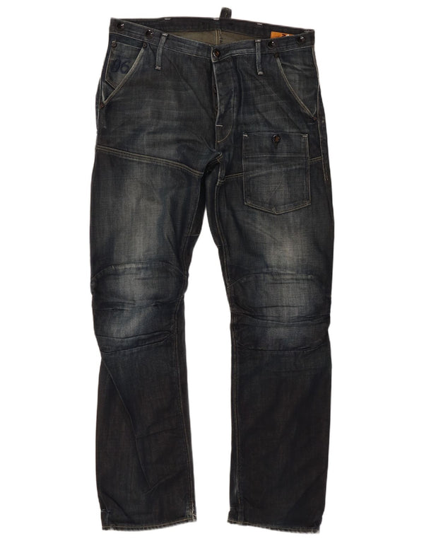 Jeans dritti cargo da uomo G-Star W33 L32 cotone blu navy