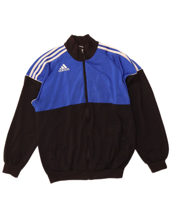 Giacca da tuta da uomo Adidas UK 38/40 Medium Nero Poliestere
