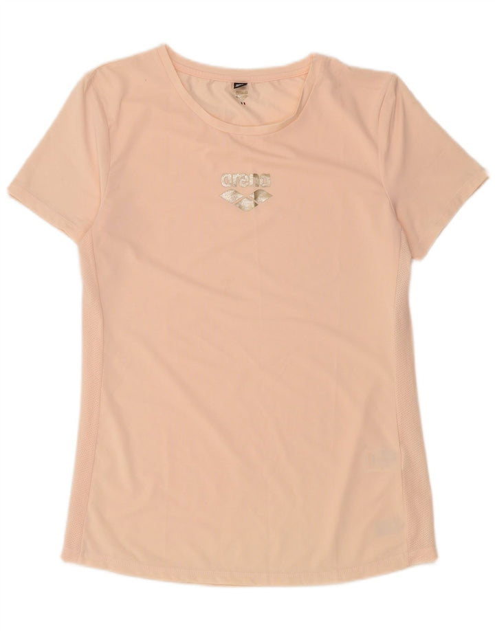 Arena Maglietta da donna Top UK 14 Large Rosa Poliestere