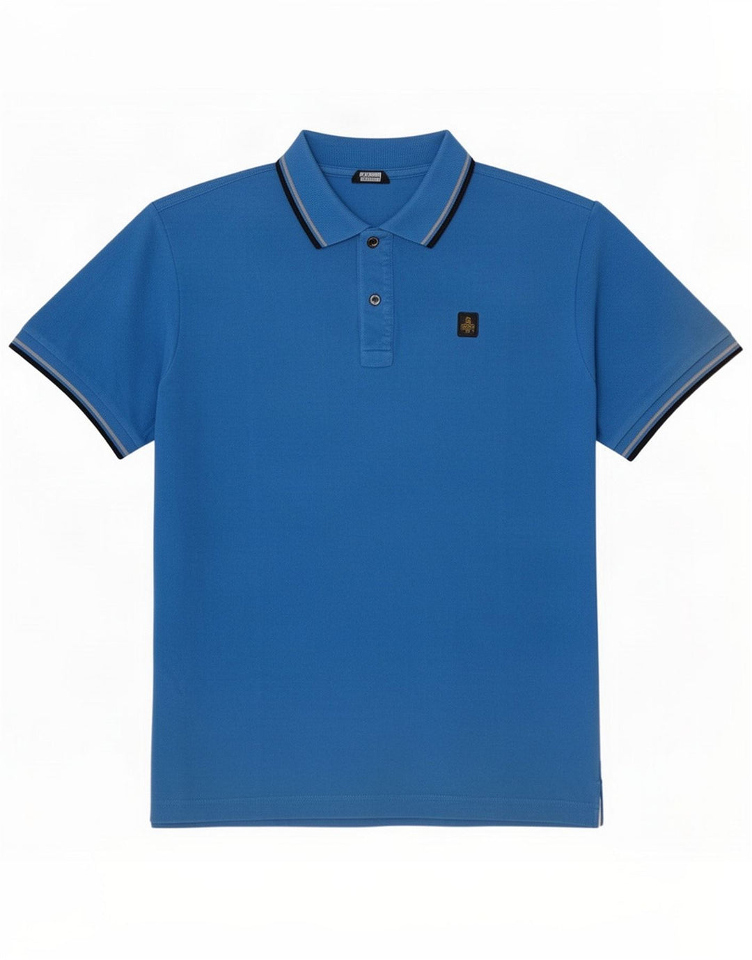 Refrigiwear Polo da uomo grande in cotone blu