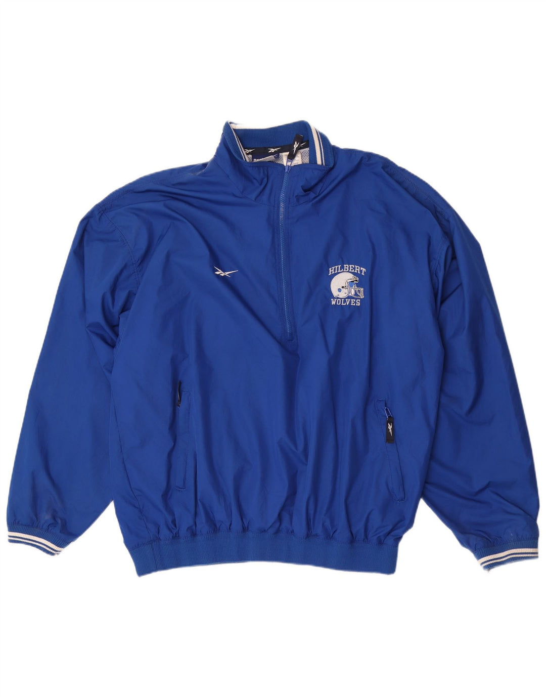 Giacca sportiva Reebok da uomo con grafica pullover XL blu poliestere