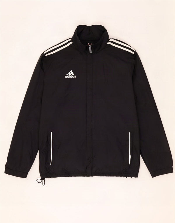 Adidas Giacca da tuta da uomo con cappuccio UK 40/42 Medium Black Poliestere