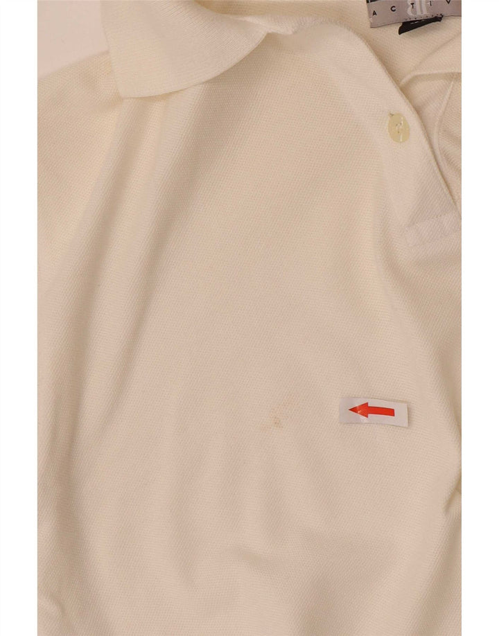 Polo corta da donna Belfe & Belfe IT 46 Large in cotone bianco