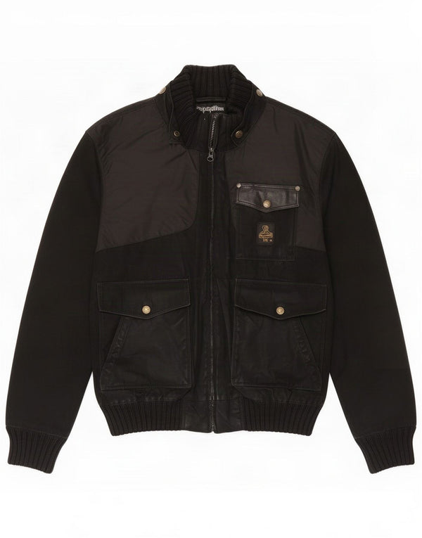 Refrigiwear Giubbotto bomber da uomo UK 40 Large Nero Cotone