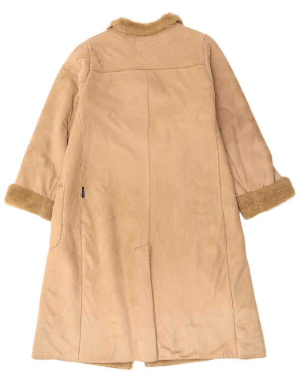 Cappotto Sherpa da donna ARMANI UK 16 Large Beige