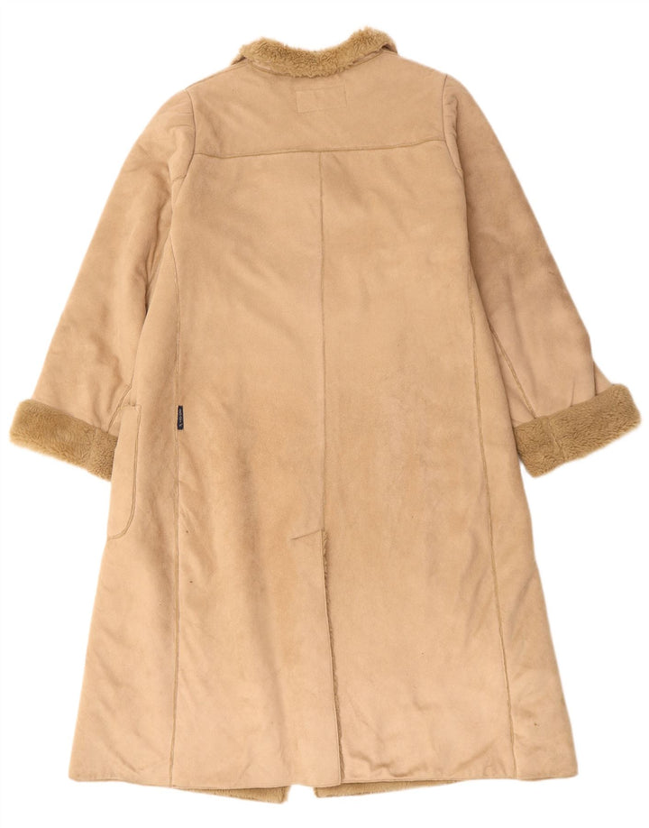 Cappotto Sherpa da donna ARMANI UK 16 Large Beige