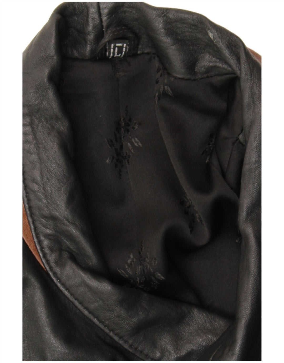 Cappotto in pelle da uomo VINTAGE UK 40 Large Black Colourblock