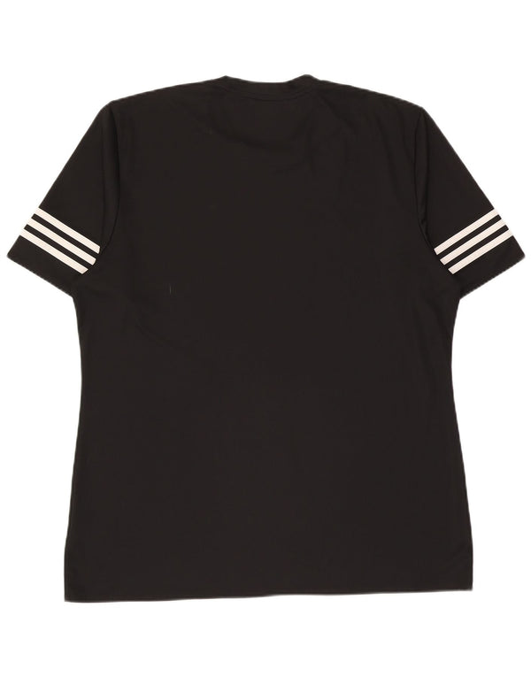 T-shirt Adidas Climalite da uomo Top XL poliestere nero