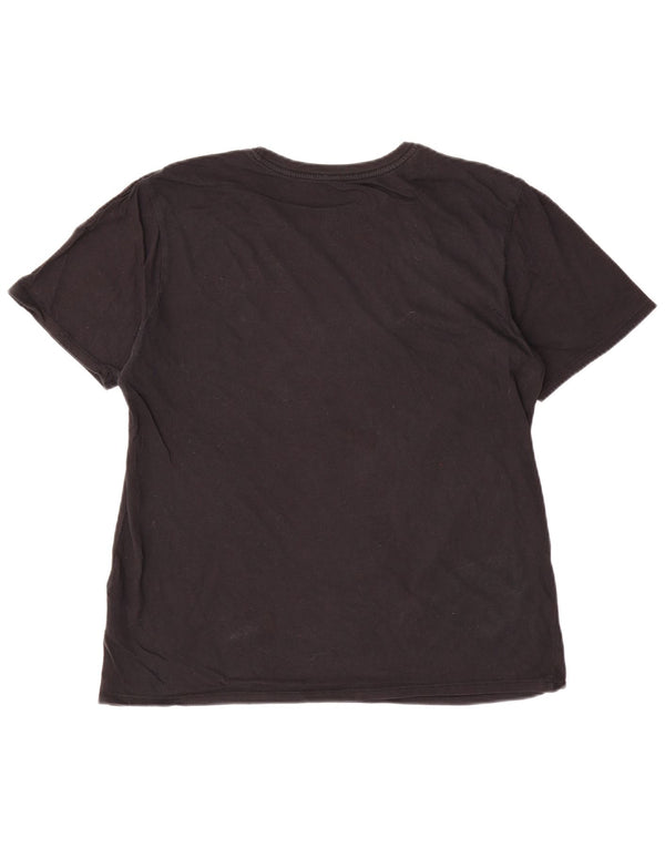 T-shirt grafica Nike da uomo con taglio atletico, cotone medio nero
