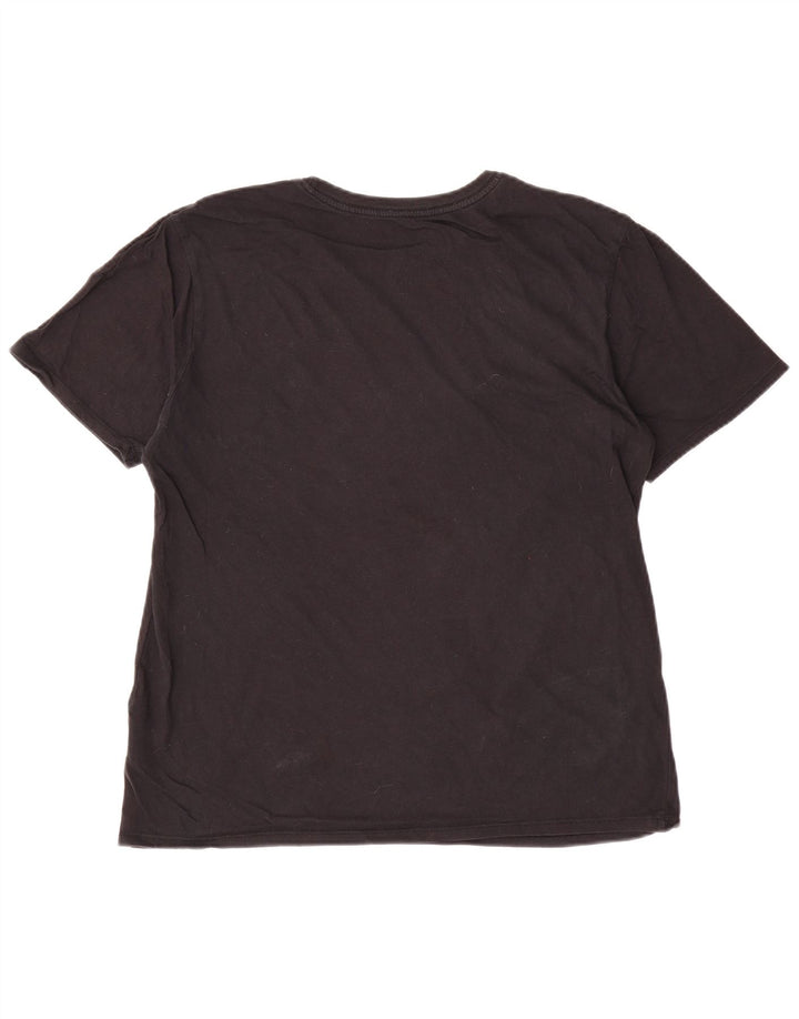T-shirt grafica Nike da uomo con taglio atletico, cotone medio nero