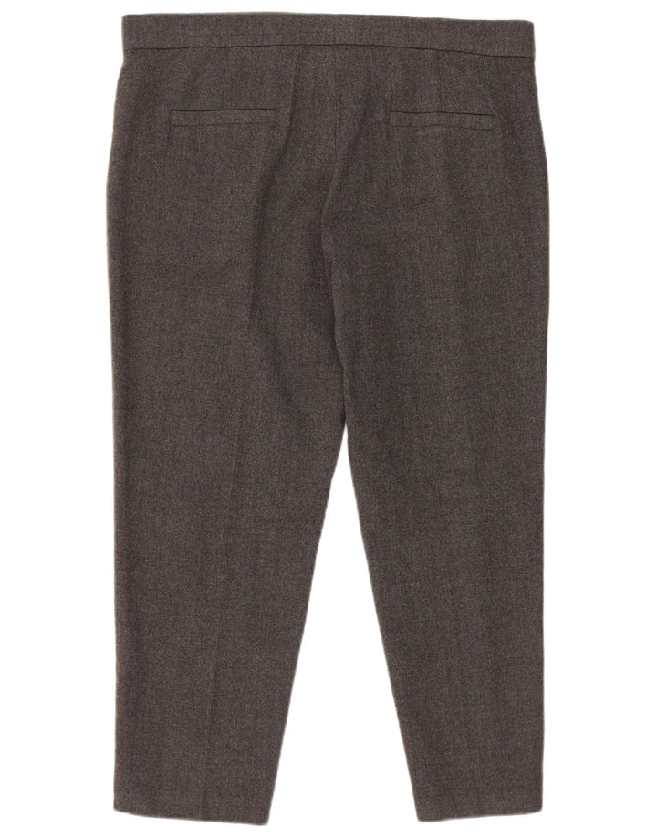 Pantaloni da completo Capri da donna Escada EU 40 Medium W34 L23 Lana grigia