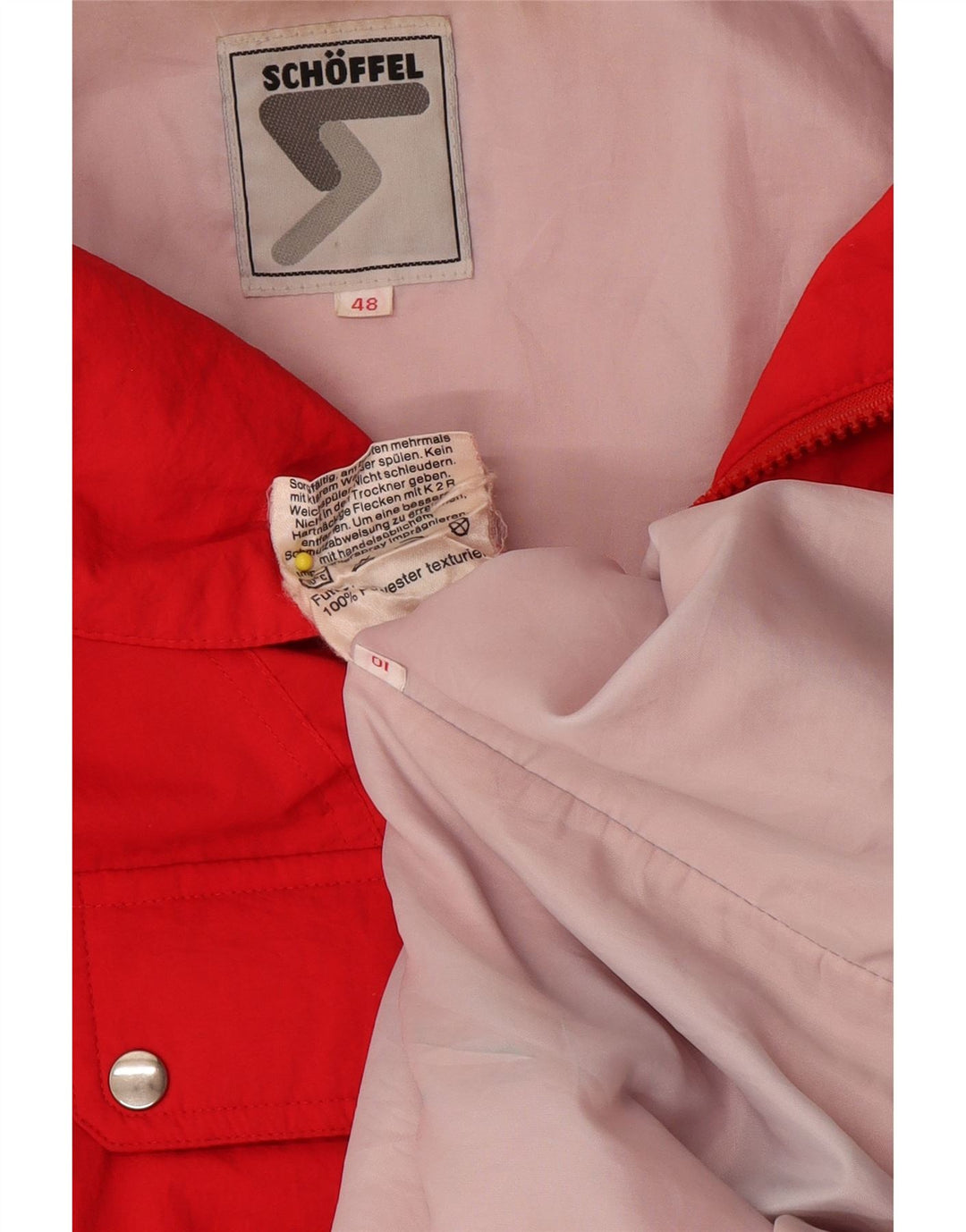 Giacca da sci anorak da uomo dal taglio ampio Schoffel EU 48 poliestere rosso medio