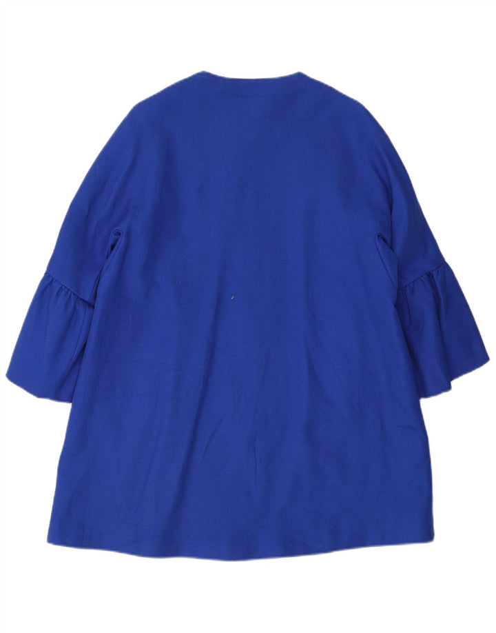 Soprabito da donna Zara UK 14 cotone blu medio
