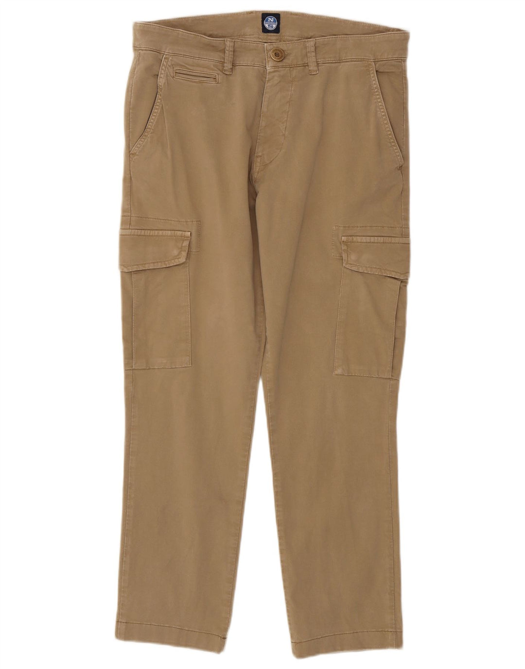 Pantaloni cargo dritti da uomo North Sails W31 L27 in cotone beige