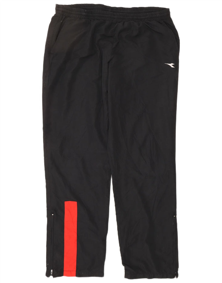 DIADORA Pantaloni Tuta Uomo XL Poliestere Colourblock Nero