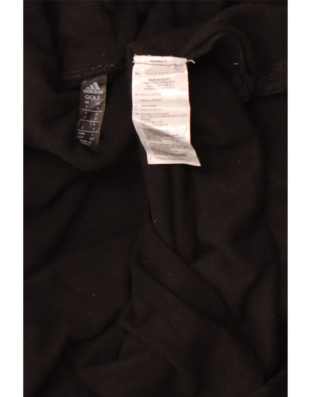 Maglione in pile da donna Adidas Roll Neck UK 10 piccolo poliestere nero