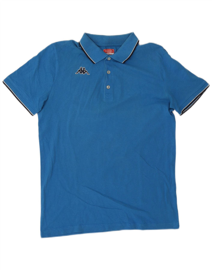 Polo Kappa da uomo a righe grandi blu