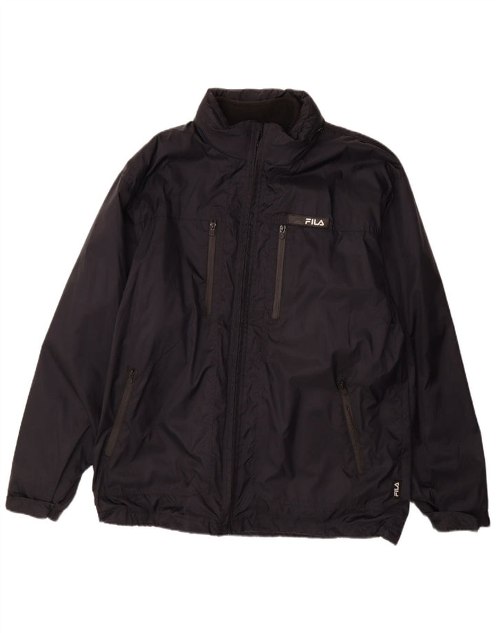 Giacca a vento da uomo FILA UK 44 2XL Poliammide blu navy
