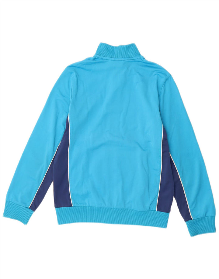 Giacca da tuta da ragazzo Adidas 11-12 anni in poliestere color block blu