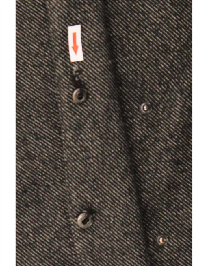 Cappotto da donna Marks & Spencer UK 14 Poliestere gessato grigio medio