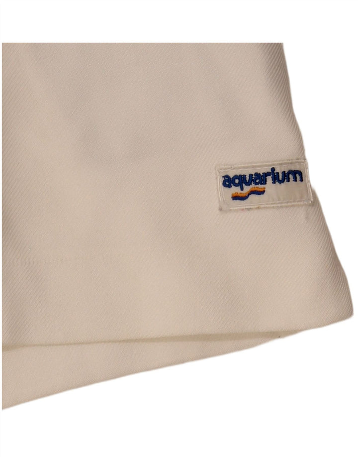 Pantaloncini chino da uomo Aquarium W28 color block bianco medio