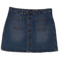 Mini gonna in denim da donna Gap UK 16 grande W34 cotone blu