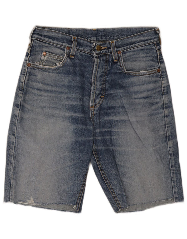 Pantaloncini Lee da uomo in denim invecchiato Chicago W30 cotone blu medio