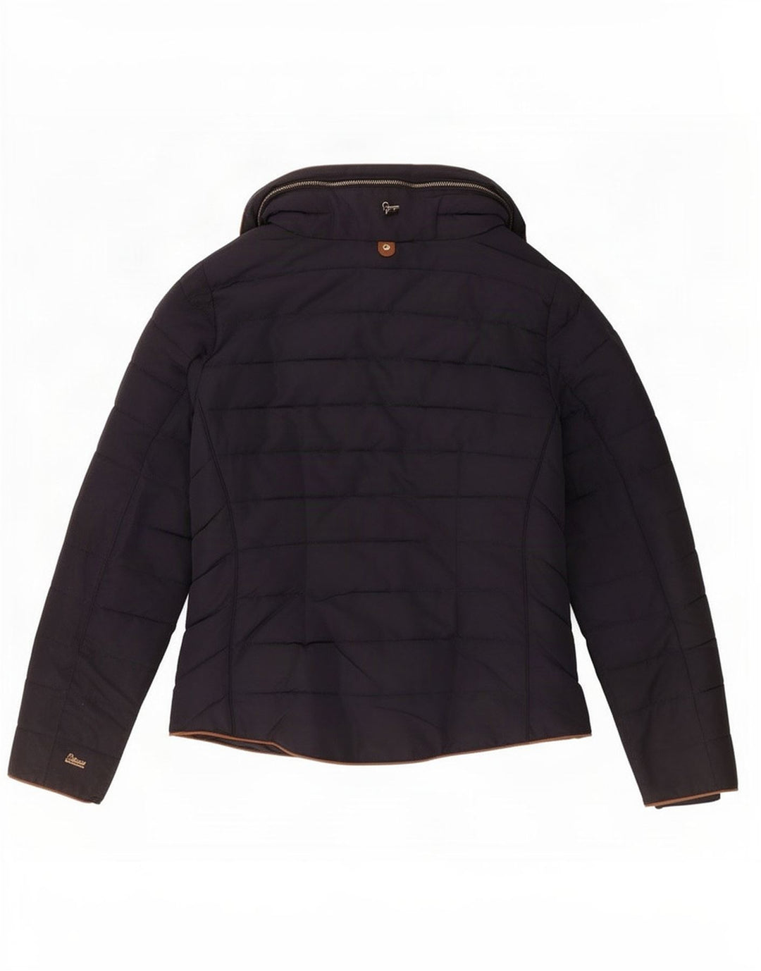 Giacca imbottita con cappuccio da donna Marks & Spencer UK 12 medio blu navy
