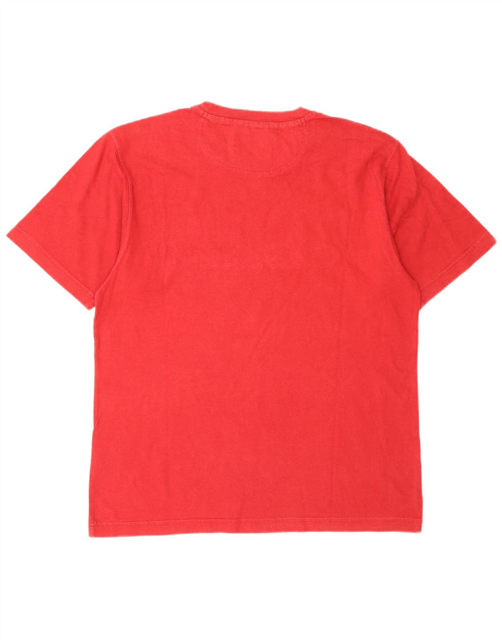 T-shirt grafica da uomo Champion Top piccola in cotone rosso