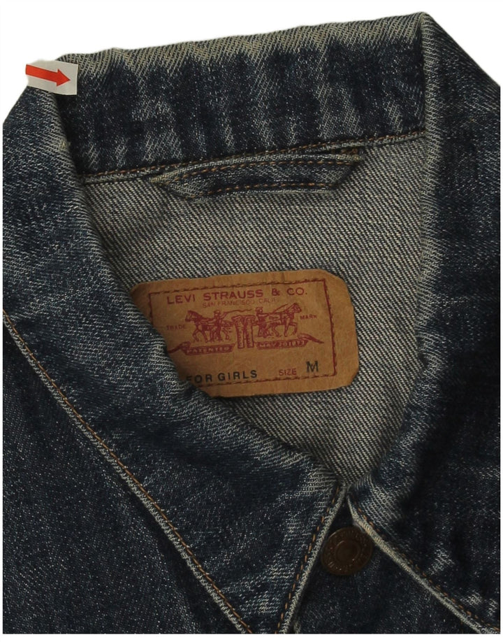 Giacca di jeans per ragazze Levi's 11-12 anni in cotone blu navy medio