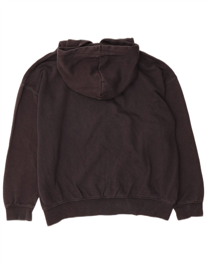 Felpa con cappuccio oversize da donna Nike UK 14 cotone medio nero