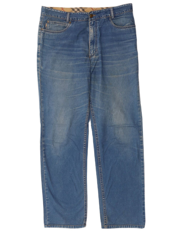 BURBERRY Womens Straight Jeans IT 46 Large W36 L32 Blue Cotton