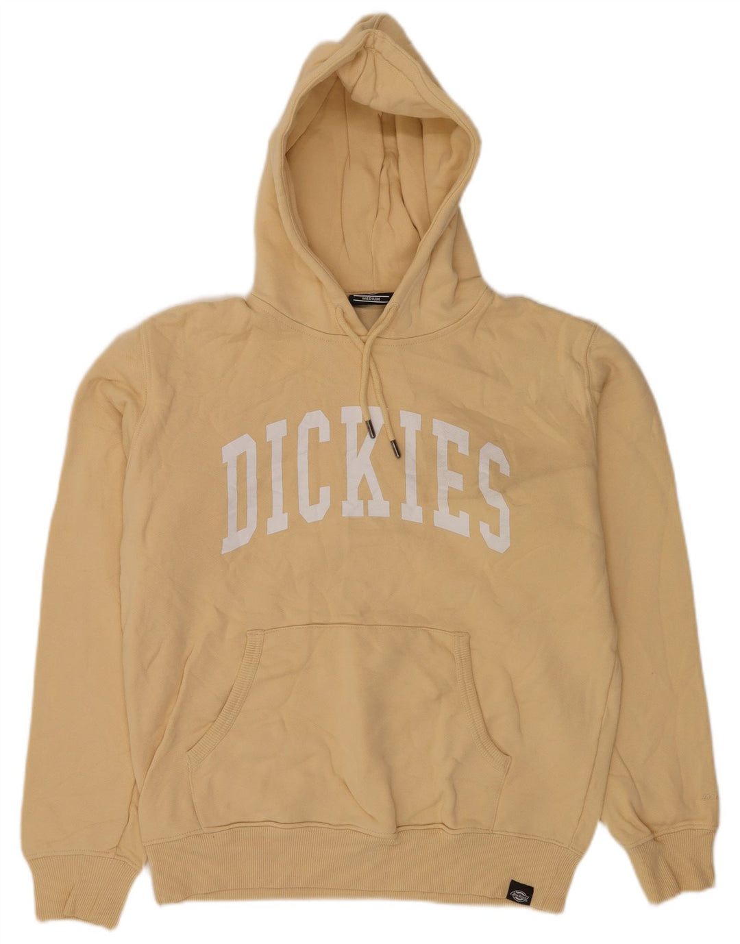 Dickies Felpa con cappuccio grafica da uomo in cotone giallo medio