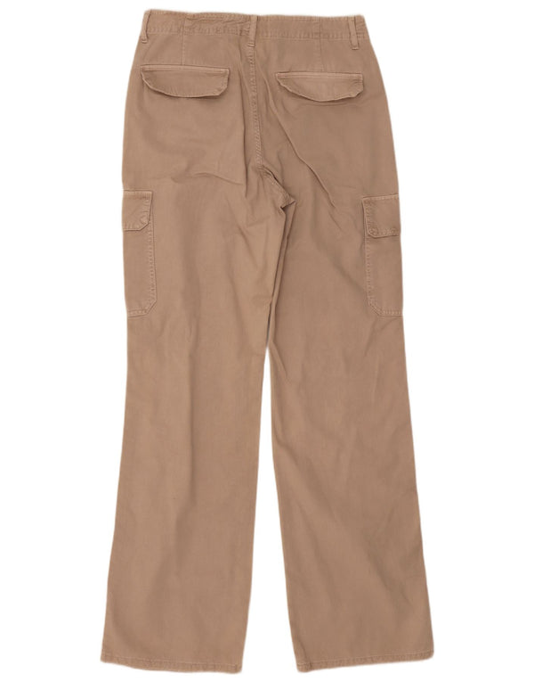 Pantaloni cargo dritti da donna Zara EU 38 Small W28 L33 Beige