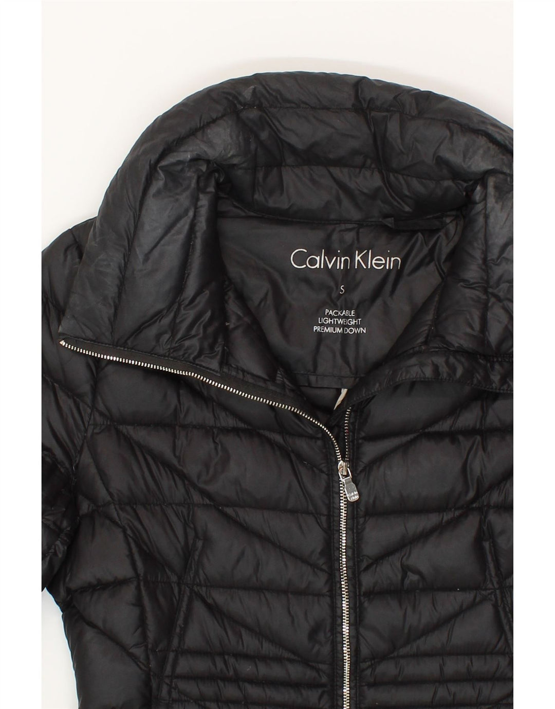 CALVIN KLEIN JEANS Womens Padded Jacket UK 10 Small Black Nylon Vintage Calvin Klein Jeans and Second-Hand Calvin Klein Jeans from Messina Hembry 